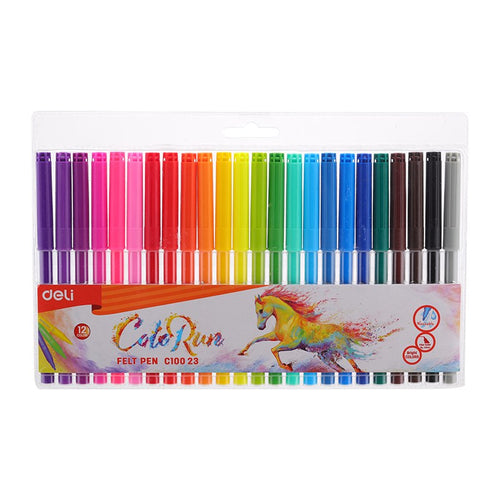 Washable Color Markers - Pack of 24 Color Markers – Safe, Vibrant & Easy to Clean