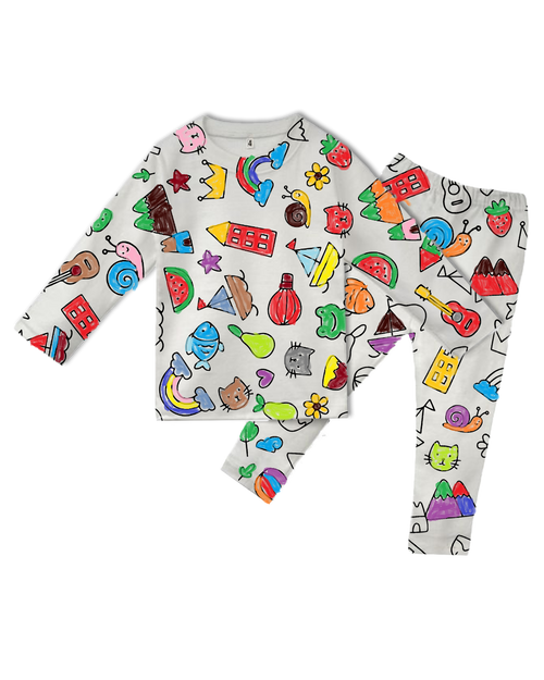Coloring Dress for Kids with 4 Washable Markers